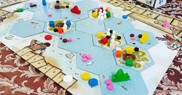 Alla BGI Con ho giocato ad un gioco che adoro! Vanuatu.

#giochidatavolo #boardgames #brettspiel #jeudesociete #jeuxdesociete #jeuxdesociété #juegosdemesa #jogosdetabuleiro #tabletopgamer #planszowki #planszówki #boardgamegeek #ボードゲーム #настольныеигры #gryplanszowe