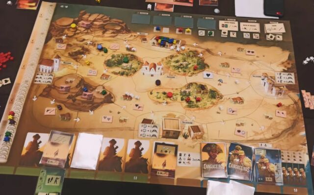 Cangaceiros della @ergoludoeditions @asmodeeitalia 

Presto l'articolo sul blog!

#giochidatavolo #boardgames #brettspiel #jeudesociete #jeuxdesociete #jeuxdesociété #juegosdemesa #jogosdetabuleiro #tabletopgamer #planszowki #planszówki #boardgamegeek #ボードゲーム #настольныеигры #gryplanszowe @robertopestrin @magicmerchant.it